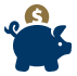 Piggy bank icon